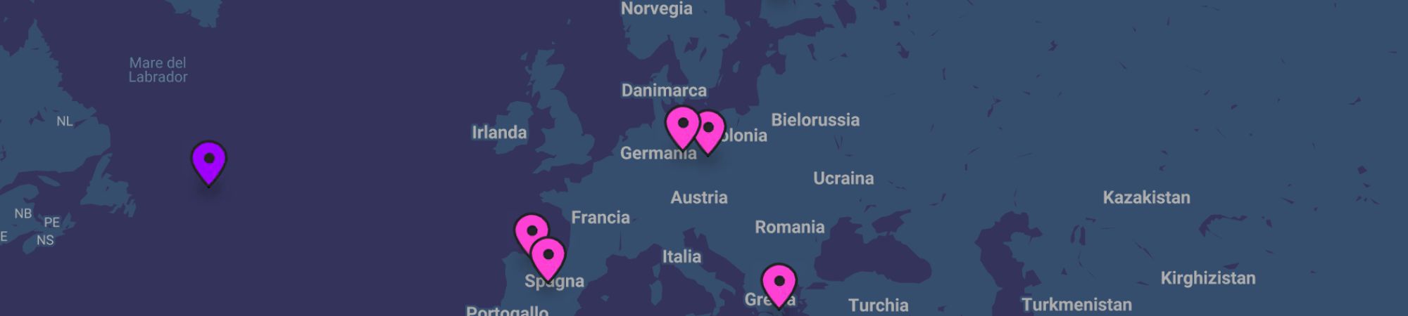 Scopri dove sono i nostri volontari